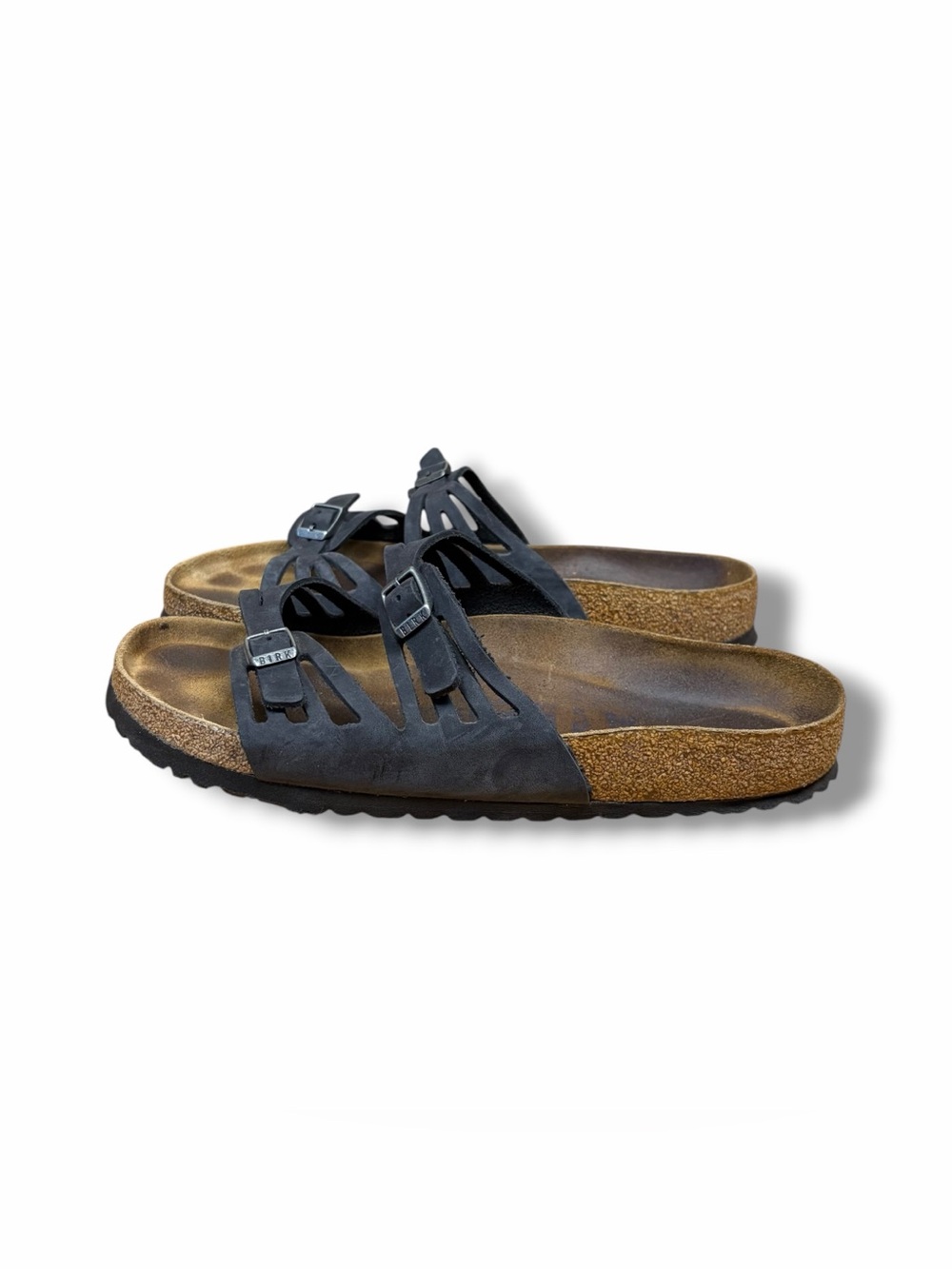 Birkenstock Granada Black Slip On Sandals Size 41 EU W 10 M 8